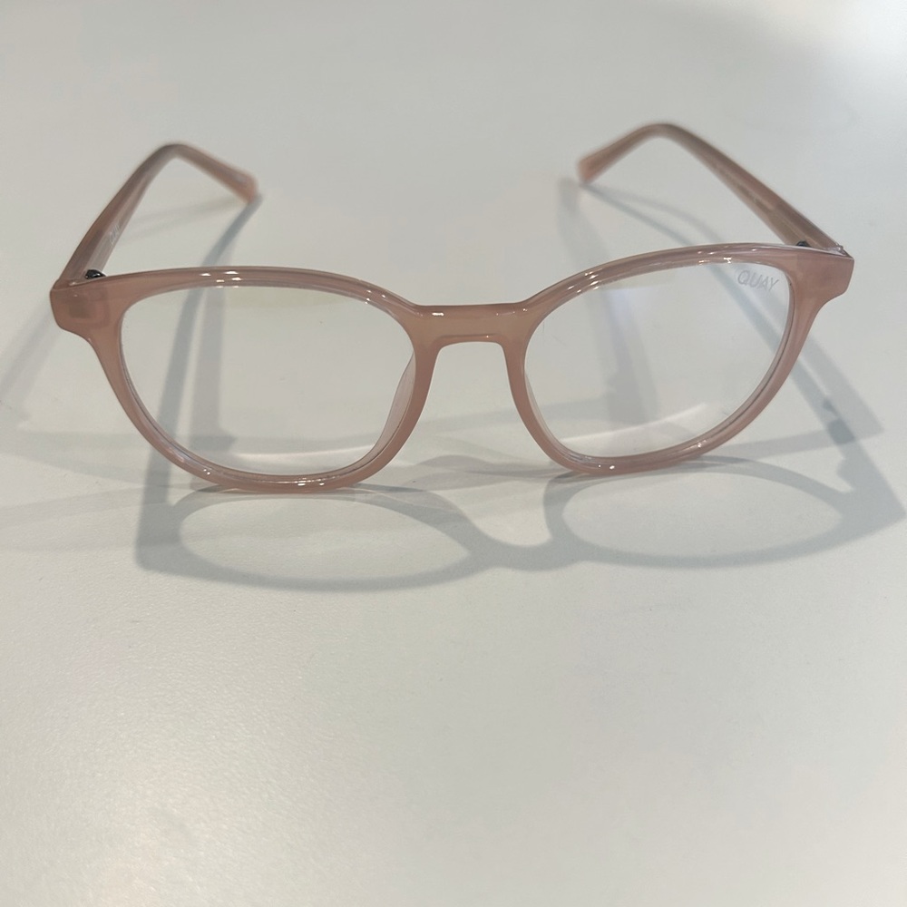 Quay Bluelight frames - Blueprint in Clear Pink